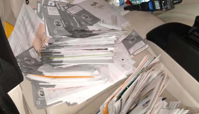 Police in California Find 300 Recall Ballots in Passed Out Felon’s Car