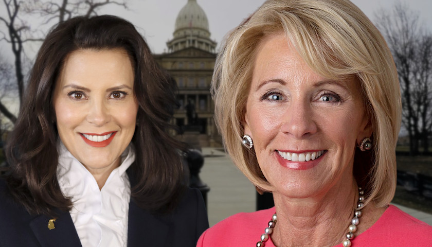 Betsy DeVos Declines to Run for Michigan Governor, Blasts Gretchen Whitmer