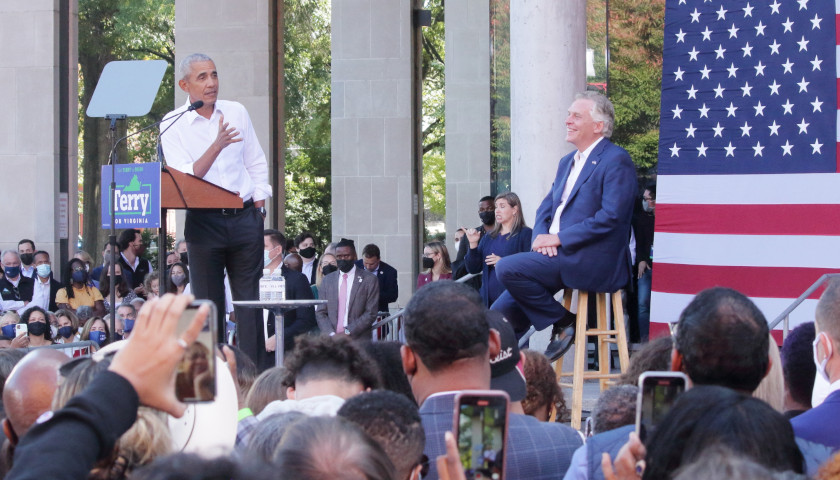 Former President Barack Obama Stumps for Gubernatorial Hopeful Terry McAuliffe in Richmond