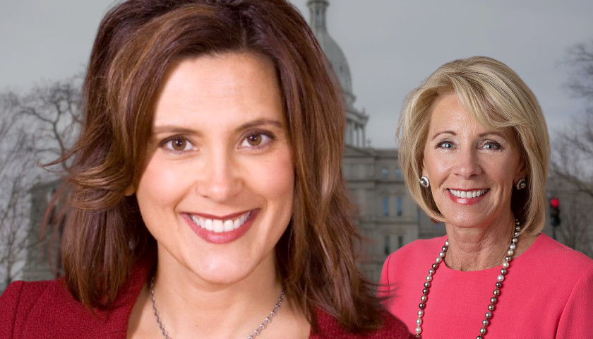 Michigan Gov. Gretchen Whitmer Continues Acting as Betsy DeVos’s Victim in Latest Campaign Email