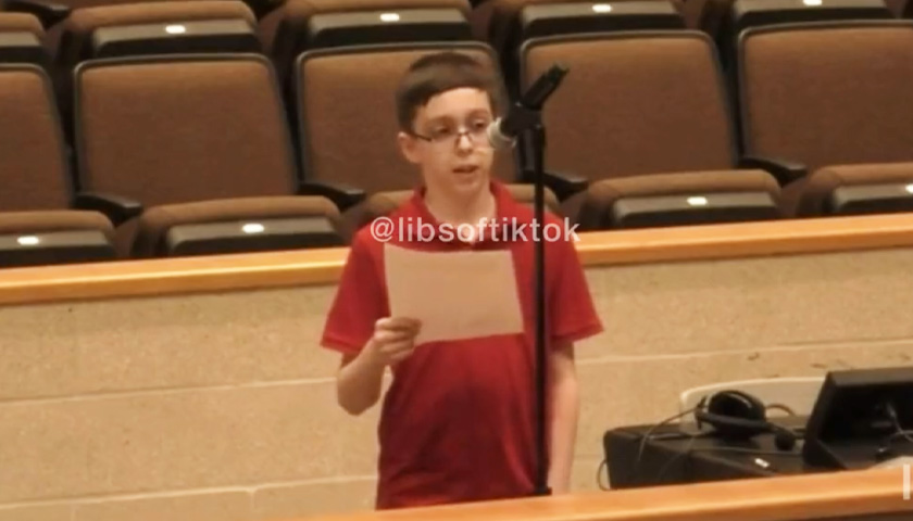 Massachusetts Boy Confronts School Board After Allegedly Being Punished for ‘There Are Only Two Genders’ Shirt: ‘Why Do the Rules Apply to One Yet Not Another?’