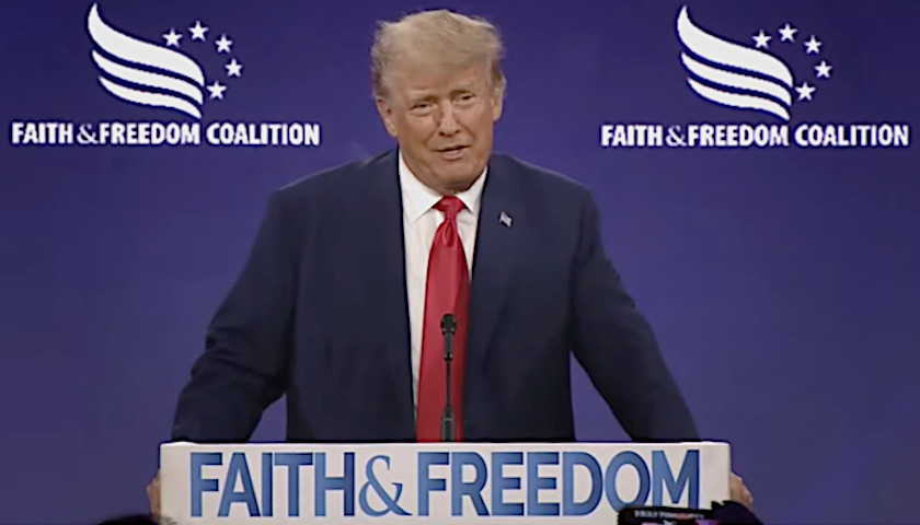 Trump Says Liberals Are ‘Waging War on Faith and Freedom’ as 2024 Hopefuls Woo Evangelicals