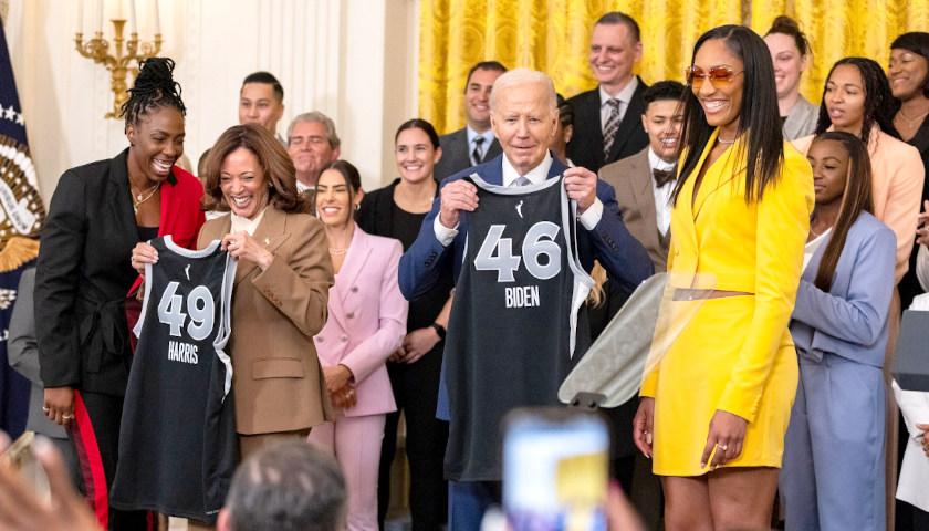 Commentary: At WNBA Ceremony, Biden Urges America to Support the Women’s Sports He’s Destroying