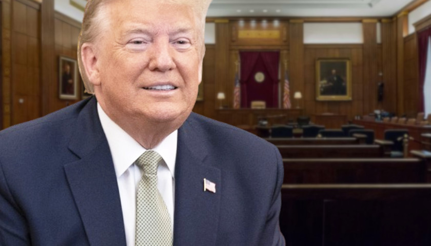 Trump Green Tie Courtroom