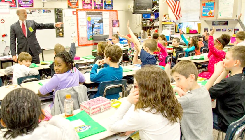 Children in a classroom