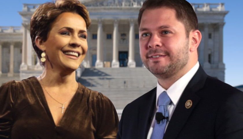 Kari Lake and Ruben Gallego