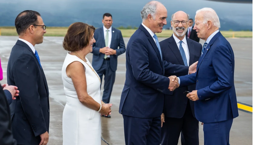 Senator Bob Casey with Joe Biden