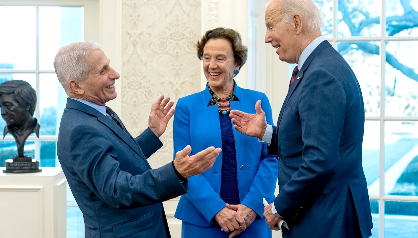 Dr. Fauci, Dr. Grady, and Joe Biden