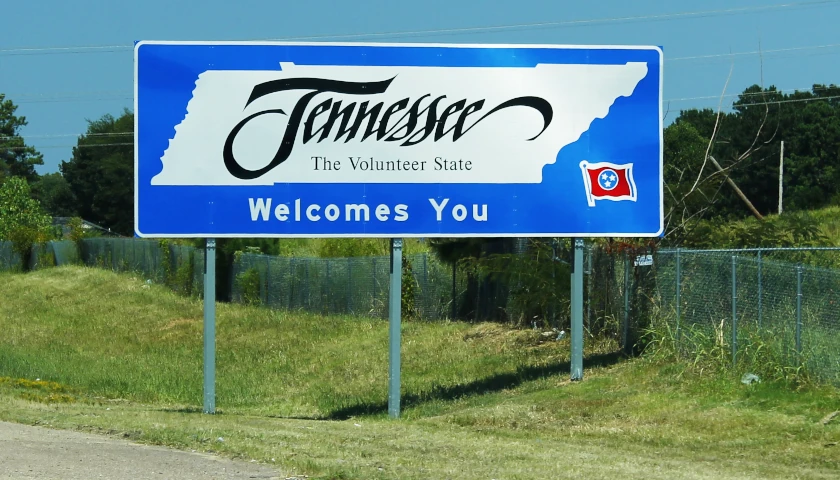 Tennessee Welcome Sign