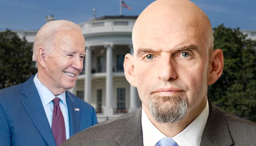 John Fetterman and Joe Biden