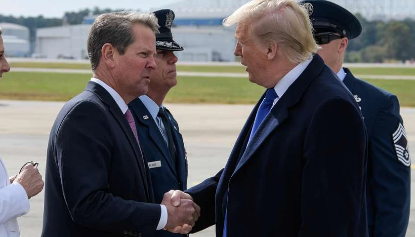 Kemp and Trump End Feud with Full Throated Embrace and Upstaging Harris Coronation Night