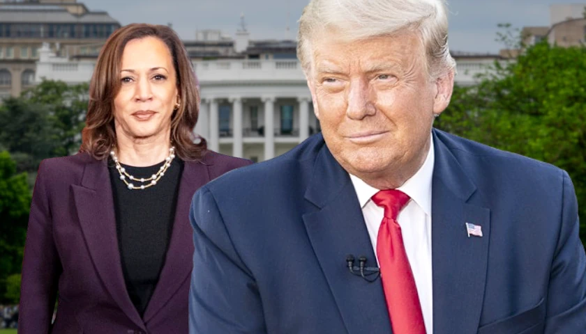 Donald Trump and Kamala Harris