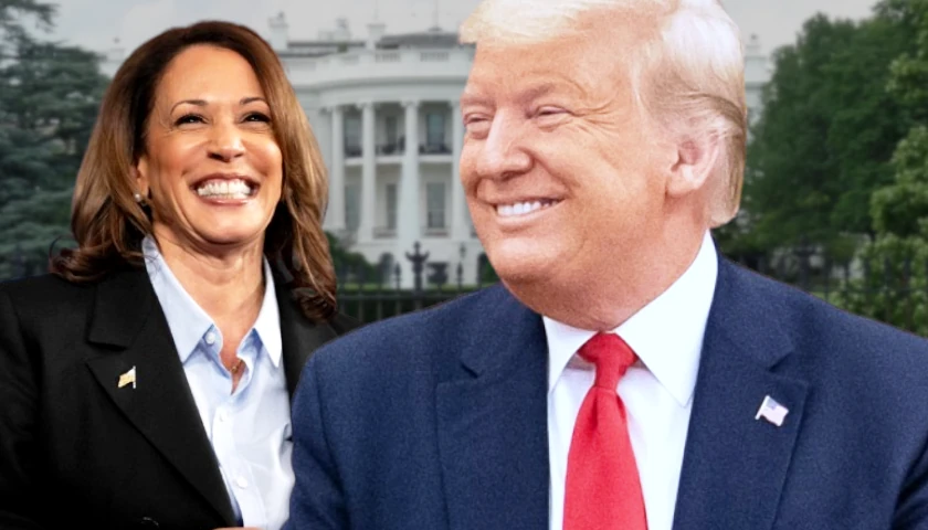 Donald Trump and Kamala Harris