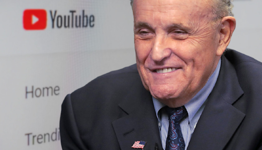 YouTube Suspends Rudy Giuliani for False Election Claims