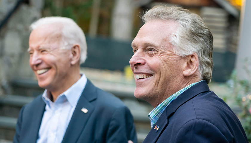 President Biden Schedules Early Campaign Stop for Governor McAuliffe