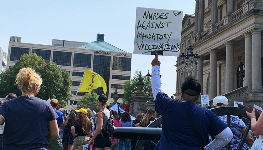 Thousands Protest Michigan Vaccine Mandates