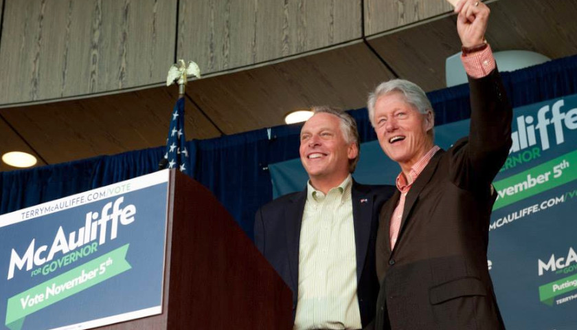 Youngkin Campaign Blasts McAuliffe for Upcoming Fundraiser with Bill Clinton