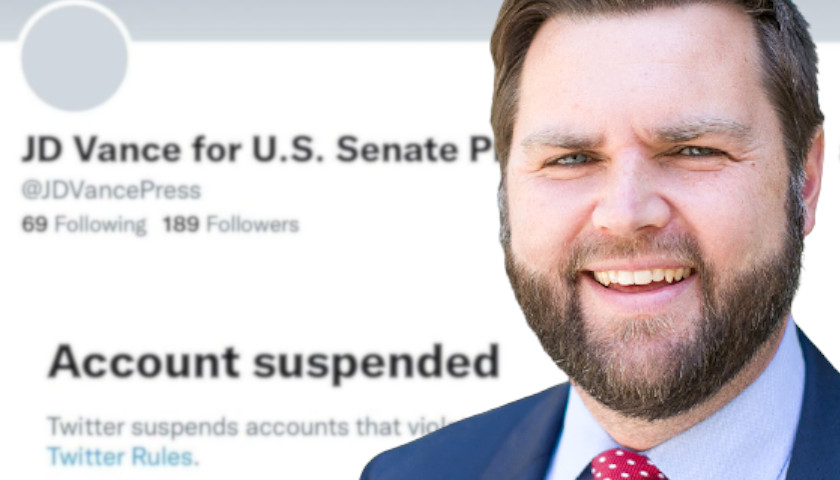Twitter Suspends Ohio Senate Candidate J.D. Vance’s Campaign Press Account