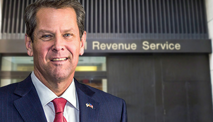 Georgia Gov. Kemp, Others Bash IRS Monitoring Plan as ‘Invasion of Privacy’