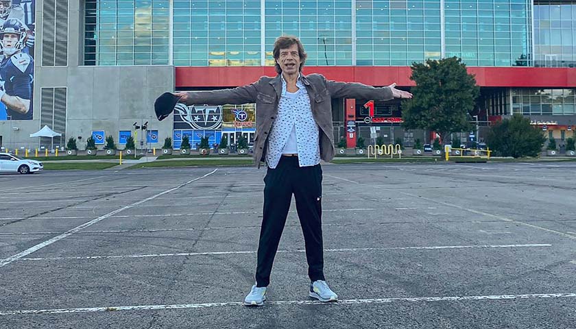Mick Jagger Strolls Through Nashville Ahead of Rolling Stones Concert