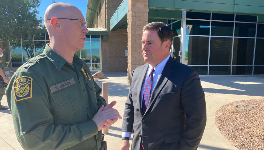 Arizona Governor Ducey Tours Tucson Border Patrol Headquarters, Calls for Action from Biden Administration