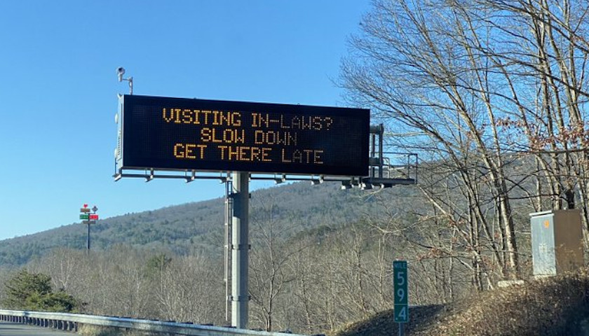 Virginia Department of Transportation Has Cheeky Messages for Holiday Drivers