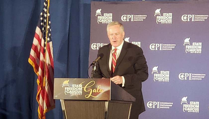 Mark Meadows Introduced as Keynote Speaker by Tennessee Congressman Mark Green at State Freedom Caucus Network Inaugural Gala in Georgia