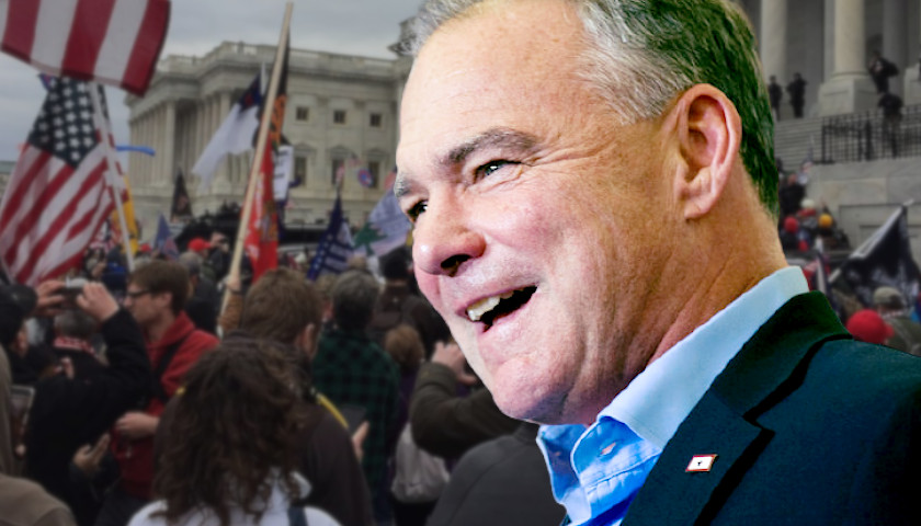 Virginia Sen. Tim Kaine Blames Capitol Protestors for Officers’ Suicides