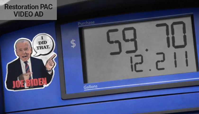 Restoration PAC Ties Senator Warnock to Biden, Gas Prices with $500K Georgia ‘They Did That’ Ad Buy