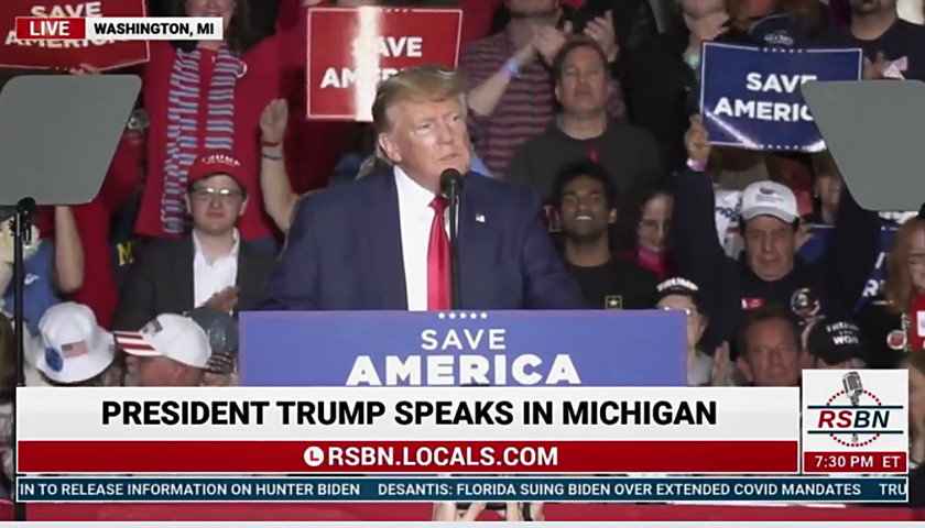 Donald Trump in Michigan: ‘Extremist’ Democrat Party ‘Waging War on Reality, War on Science, War on Children, War on Women’