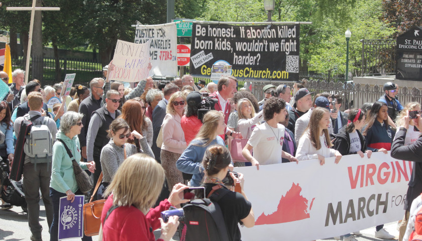 Pro-Life Activists March with Youngkin