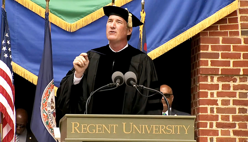 In Regent University Commencement, Youngkin Criticizes Higher-Ed Conformity; Earle-Sears Named Alumna of the Year