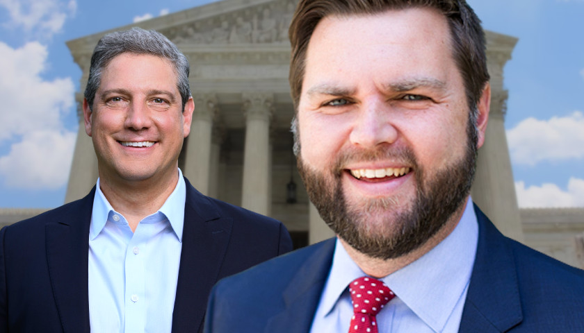 J.D. Vance Blasts Tim Ryan over Silence Amid Harassment of Supreme Court Justices