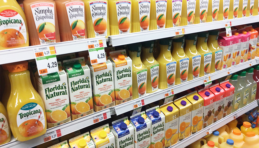 Florida Orange Production Up, Cost of Orange Juice Below Other Food Prices Despite Inflation