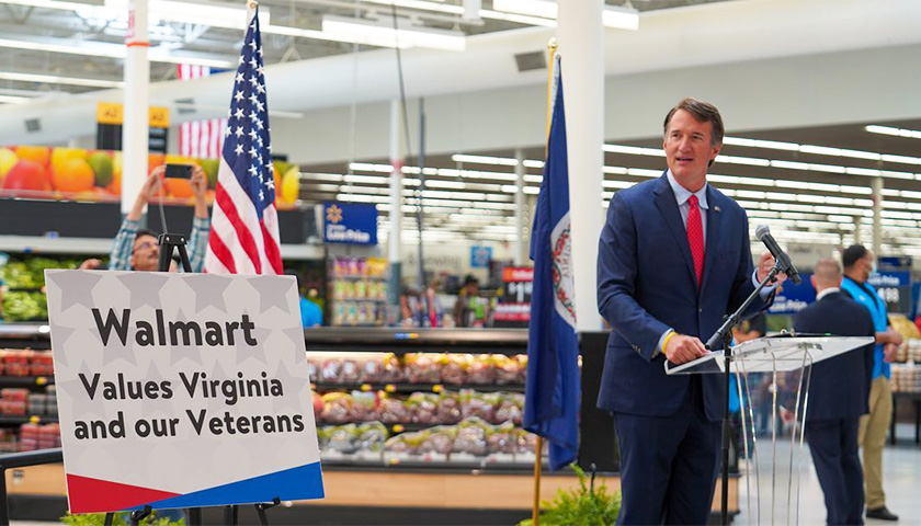 Youngkin Presents Virginia Values Veterans Certification to Walmart