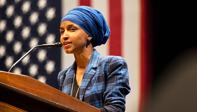 Protesters Disrupt Omar Town Hall over Ukraine Funding