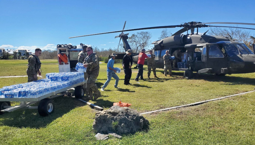 Tennessee National Guard Helicopter Battalion Working Rescue and Recovery Missions in Florida