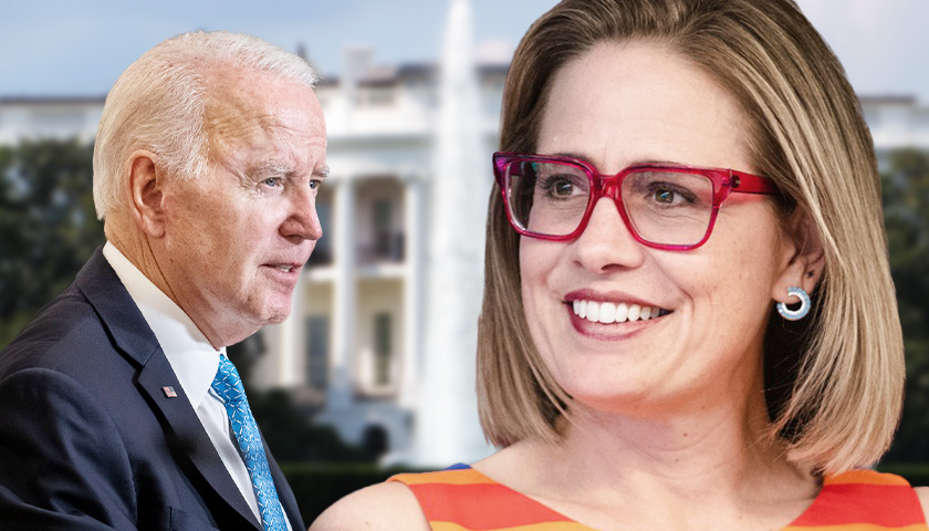 Kyrsten Sinema Refuses to Say Whether She’d Endorse Biden 2024 Bid
