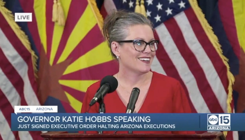 Katie Hobbs Refuses to State Her Position on the Death Penalty, Jokes About Removing Reporter