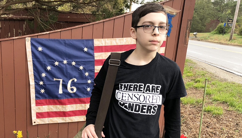 Massachusetts Middle School Doubles Down on Censoring 12-Year-Old’s ‘Two Genders’ Shirt
