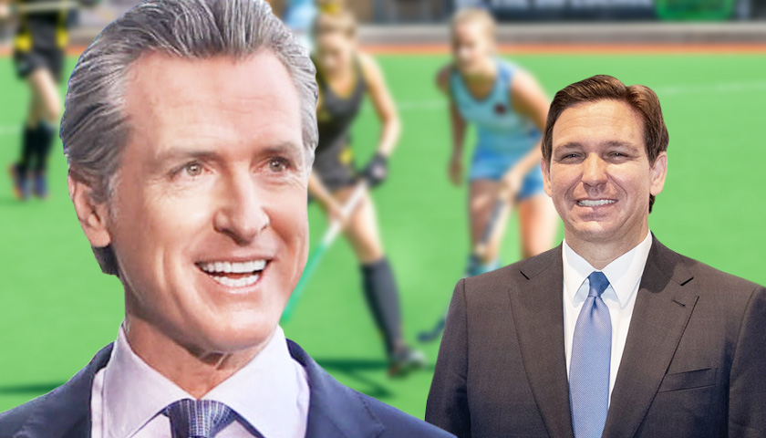 California Gov. Gavin Newsom Claims Florida Gov. DeSantis ‘Weaponized’ Issue of Men Competing in Women’s Sports
