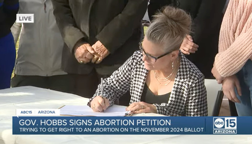 Arizona Gov. Katie Hobbs Signs Petition Seeking Referendum to Enshrine Abortion Access in State Constitution