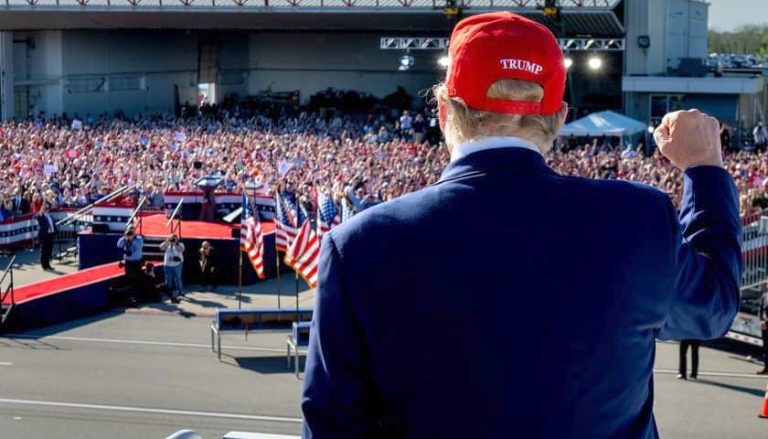 Donald Trump at rally