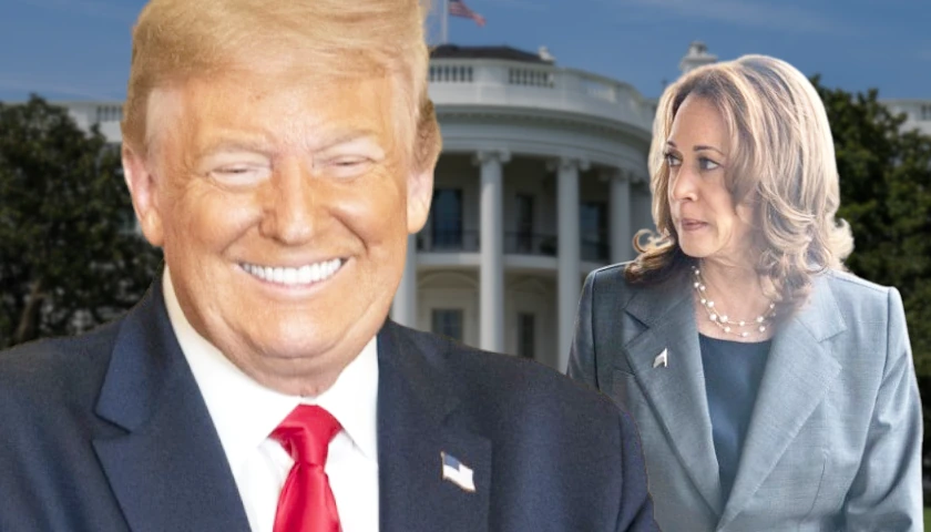 Donald Trump and Kamala Harris