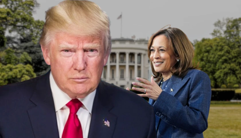 Donald Trump and Kamala Harris