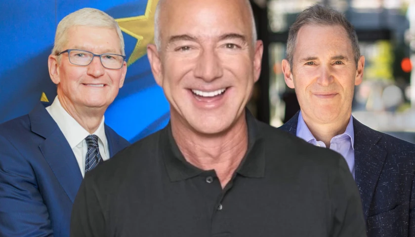 Tim Cook, Jeff Bezos, Andy Jassy